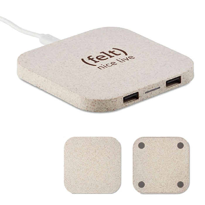 Wheat Straw Wireless Charger Pad