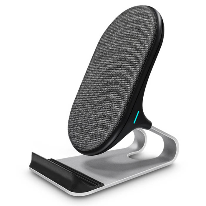 Fabric Aluminium Wireless Charging Stand Factory
