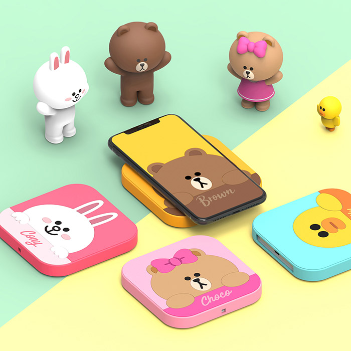 Line Cartoon PVC Wireless Charger