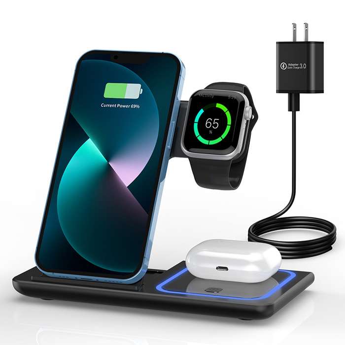 Foldable 3 in 1 Charging Station