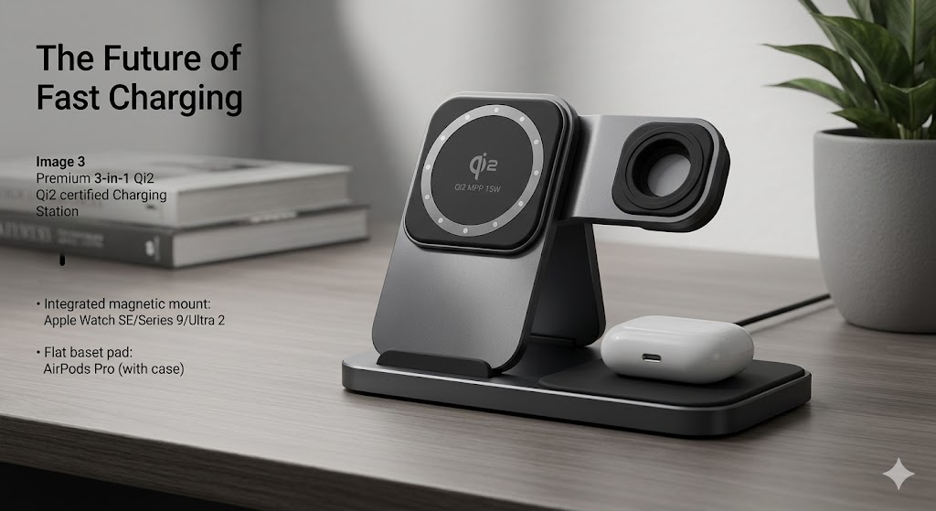 Top 3-in-1 Qi2 Certified Charging Station OEM/ODM